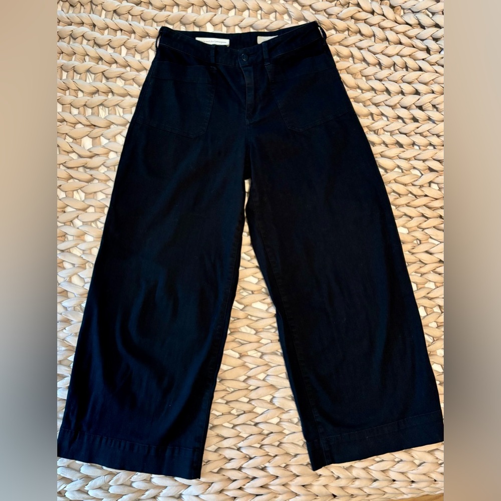 Pilcro and the Letterpress black wide leg pants